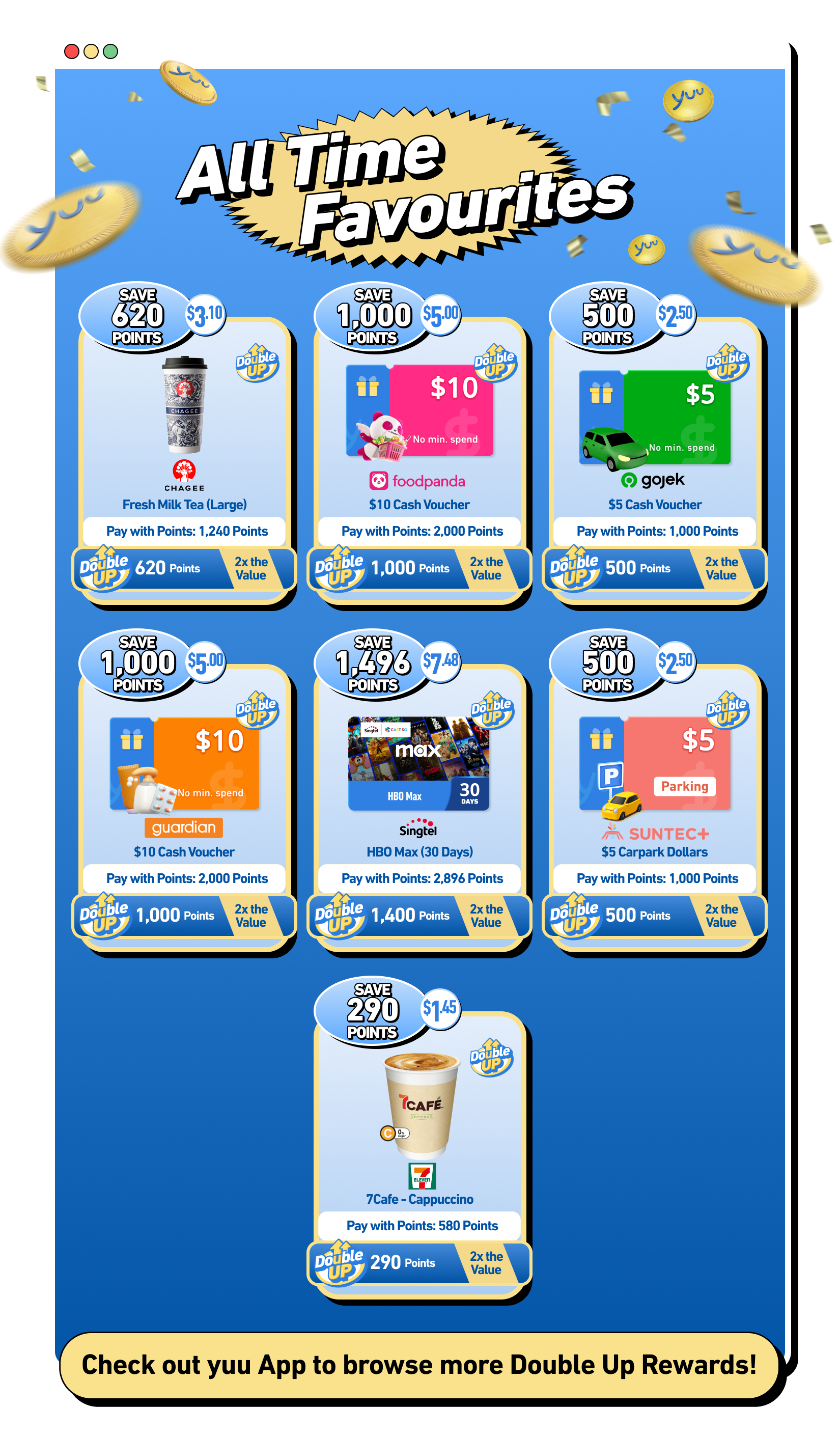 ❗️YUUページ Double Up Rewards — yuu Rewards Club